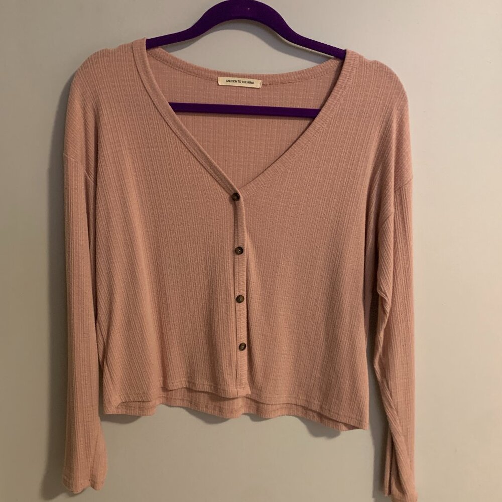 Pink Long Sleeve Top